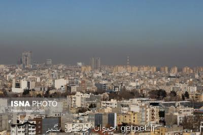 كیفیت هوای تهران ناسالم برای گروه های حساس