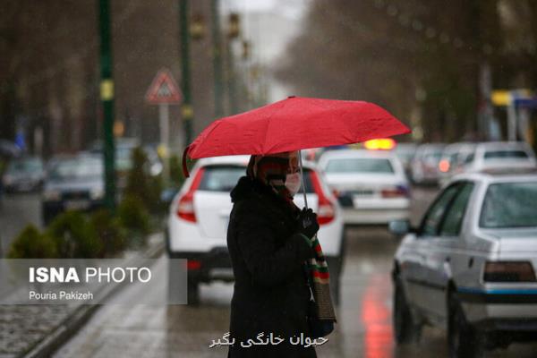 بارش پراكنده باران در كشور