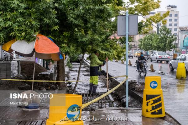 آسمان ۱۴ استان کشور ابری و بارانی