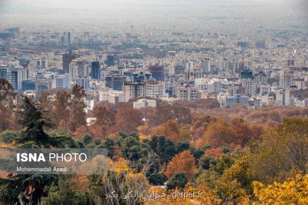 کاهش دمای تهران تا ۱۰ درجه