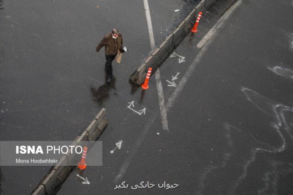 بارش باران در تهران، کاهش دما تا ۸ درجه