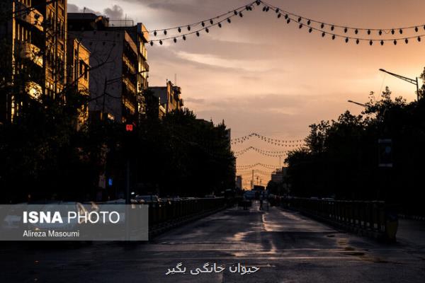 کاهش دمای تهران، وقوع رگبار و رعد و برق