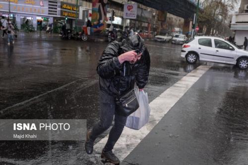 اخطار هواشناسی نسبت به بارش برف و باران در تهران