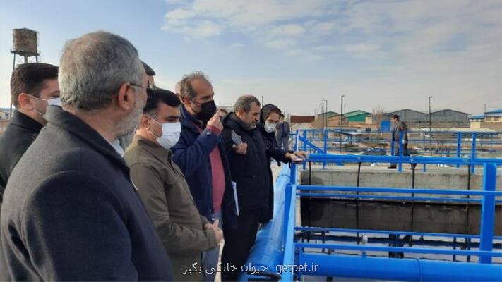 بازدید سلاجقه از طرح مدول دوم تصفیه خانه فاضلاب شهرک صنعتی اردبیل 2