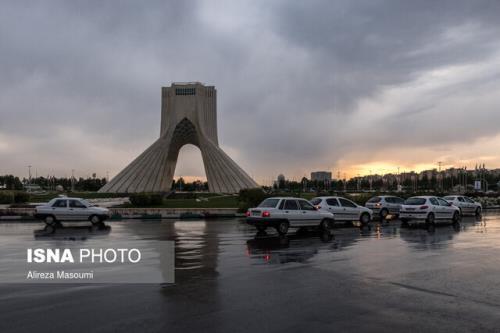 بارش باران در تهران