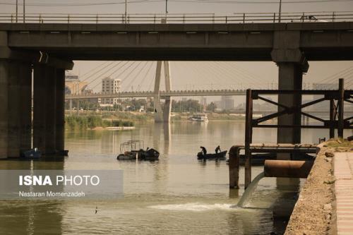 ورود فاضلاب شهری اهواز به کارون در 24 نقطه