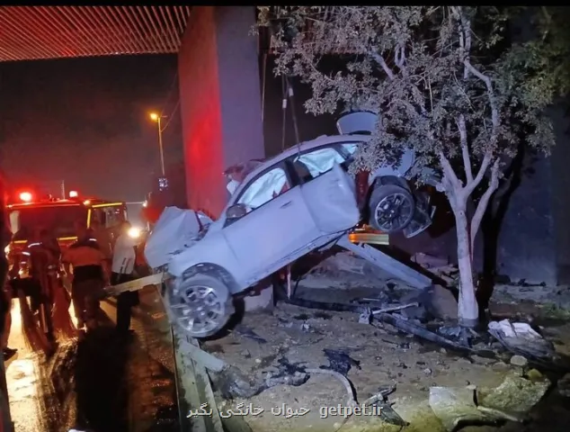حادثه برای BMW در بزرگراه همت سه نفر جان باختند