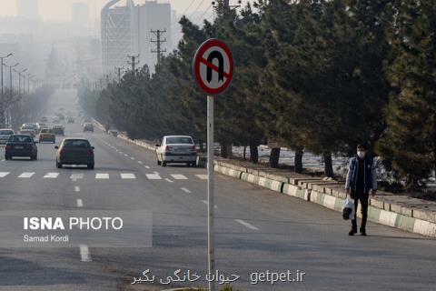 هوای تهران ناسالم برای گروه های حساس، وزش باد شدید و تندباد در پایتخت