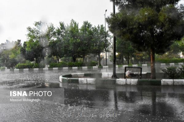 رگبار باران در جنوب كشور
