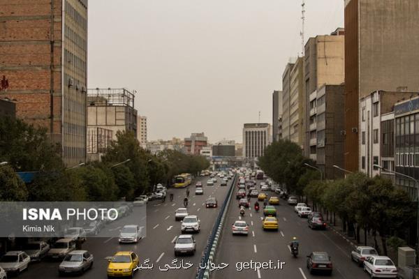 برقراری كیفیت هوای نامطلوب در تهران طی روزهای پایانی هفته