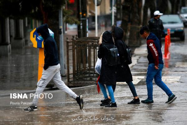 بارش شدید باران در 15 استان كشور