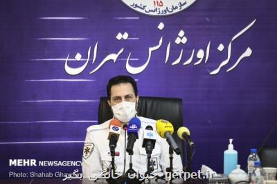 افزایش ۷ درصدی مأموریت های اورژانس تهران در ایام آلودگی هوا